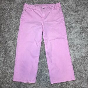 Women’s High-Rise Wide Leg Jeans - Pink